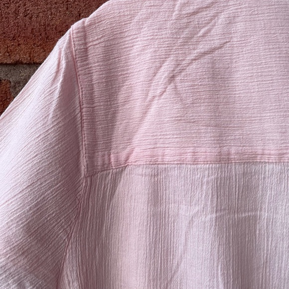 M&S Light Pink Short Sleeve Button Down Shirt - Picture 8 of 13